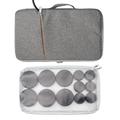 Goodtar Portable Hot Stones Massage Set with Warmer Kit with 12 PCS Basalt Stones/Rocks Massage Stone Kit Heater Bag for Relax Muscles Home Spa Health Natural Massage