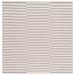 Gray/White 72 x 0.25 in Area Rug - Birch Lane™ Ilona Striped Hand Loomed Cotton Area Rug in Ivory/Light Gray Cotton | 72 W x 0.25 D in | Wayfair