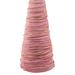 Northlight Seasonal 15.25" Pink Fabric w/ Gold Garland Christmas Cone Tree | 15.25 H x 5 W x 5 D in | Wayfair NORTHLIGHT JA93327