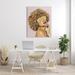 Stupell Industries Glamorous African Female Portrait Gold Fashion Jewelry XXL Stretched Canvas Wall Art By Stellar Design Studio in White | Wayfair