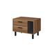 Latitude Run® Desnoyer 2 - Drawer Nightstand in Brown/Black Wood in Black/Brown | 18 H x 23 W x 16 D in | Wayfair 25AD0141B7254CD2A46DC70AE78AF111