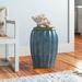 Beachcrest Home™ Judith Gap Garden Stool Ceramic in Blue/Gray | 17.38 H x 14.25 W x 14.25 D in | Wayfair 02A3974FB58C430180FB16D261E70717