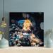 Rosecliff Heights Brown Fish - 1 Piece Square Graphic Art Print On Wrapped Canvas in Black/Blue | 12 H x 12 W x 2 D in | Wayfair