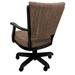Red Barrel Studio® Custom Dining Caster Chairs Arm Chair Upholstered/Fabric in Black/Brown | 37 H x 19.5 W x 19 D in | Wayfair