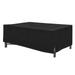 Modern Leisure® Black Diamond Patio Ottoman/Coffee Table/Fire Pit Cover, Waterproof, 48"L x 25"W x 18"H, Black