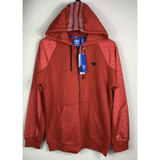 Adidas Shirts | Adidas Long Sleeve Sport Tech Fleece Hoodie Sweater Red Men's Size Small S | Color: Red | Size: S