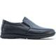 Lusco Men`s Urban Full Leather Slip on Lightweight Shoes Including Gel Insole for Exceptional Comfort (Black, Numeric_6_Point_5)