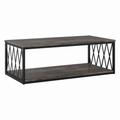 kathy ireland Home by Bush Furniture City Park Industrial Coffee Table in Dark Gray Hickory - Bush Furniture CPT248GH-03