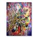 East Urban Home Abstract Multicolored Music Impression - Bohemian & Eclectic Canvas Wall Art Print Metal | 32 H x 16 W x 1 D in | Wayfair