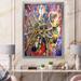 East Urban Home Abstract Multicolored Music Impression - Bohemian & Eclectic Canvas Wall Art Print Plastic | 44 H x 34 W x 1.5 D in | Wayfair