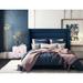Wade Logan® Autom Upholstered Platform Bed, Solid Wood in Blue | Queen | Wayfair C25ACE63198842F5B795F6DD177F75E5