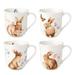 Lenox Butterfly Meadow Bunny 4Pc Mugs Porcelain/Ceramic in Brown/White | 3.5 H x 3.25 W in | Wayfair 894154