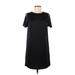 H&M Casual Dress - Shift: Black Solid Dresses - Women's Size 6