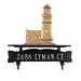 Montague Metal Products Inc. 1-Line Lawn Address Sign Metal in Yellow/Brown | 12.75 H x 14.75 W x 0.32 D in | Wayfair CLSO-1-92Gold Bronze