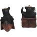 Loon Peak® 2 Piece Aulea Black Bears in Canoe Boat & Fishing Figurine Set Resin in Black/Brown | 2.75 H x 3.25 W x 2 D in | Wayfair