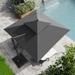 Pellebant 10 ft Square Patio Cantilever-Offset Umbrella 360 Degree Rotation