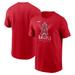 Men's Nike Red Los Angeles Angels Light Up the Halo Local Team T-Shirt