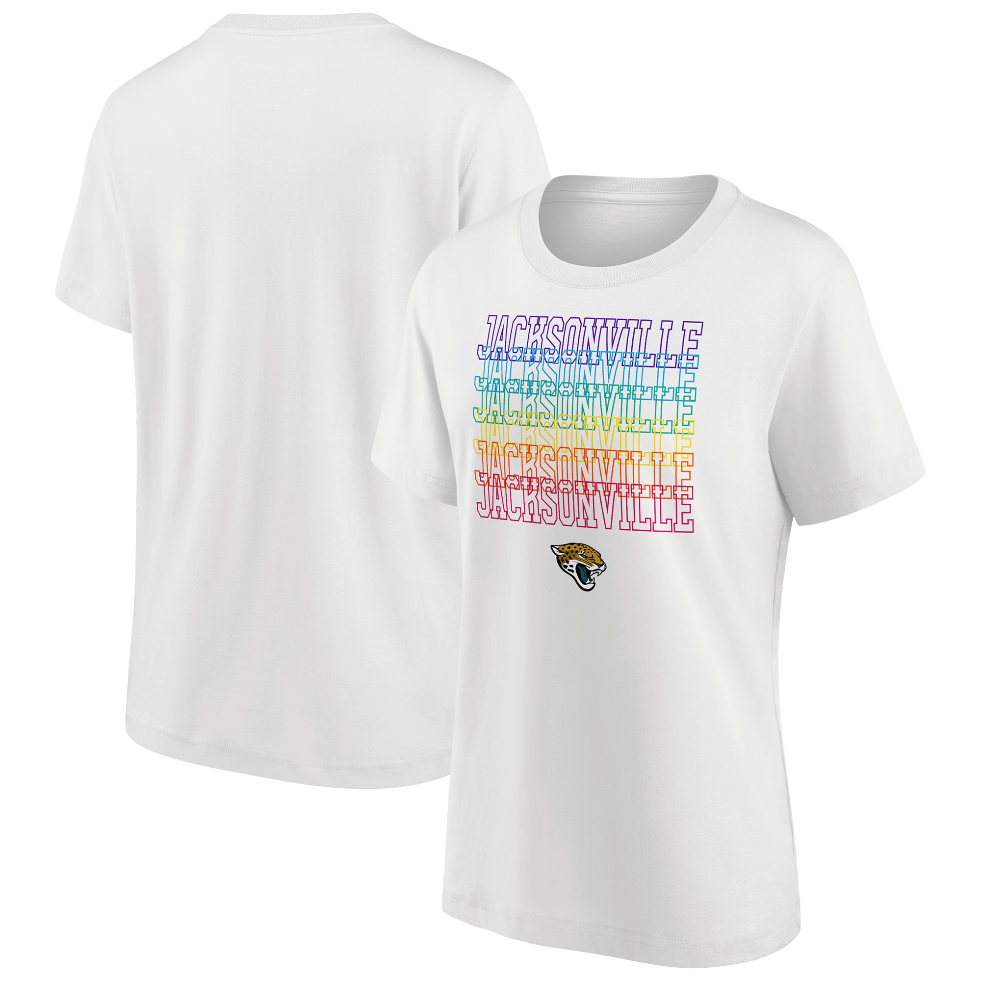 Jacksonville Jaguars Pride Graphic T-Shirt – Weiß – Damen Image