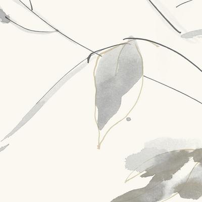 Tilia Leaves Wallpaper - Soft Neutral - Ballard Designs