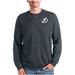 Men's Antigua Heathered Charcoal Tampa Bay Lightning Reward Crewneck Pullover Sweatshirt