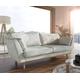 DELIFE Sofa Mena Flachgewebe Mint 225x90 cm 3-Sitzer, Sale