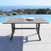 City Supply Center Wooden Dining Table Wood in Brown/Gray/White | 29 H x 59 W x 36 D in | Outdoor Dining | Wayfair V1300