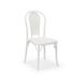 Casual Decore Stacking Patio Dining Side Chair Plastic/Resin in White | 35 H x 19 W x 21 D in | Wayfair 0634240026157