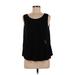 Brandy Melville Sleeveless Top Black Polka Dots Scoop Neck Tops