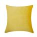 Everly Quinn Renelde Velvet Throw Cushion Polyester/Polyfill/Velvet in Yellow | 18 H x 18 W x 1 D in | Wayfair 1186F802266B473481E3D59314A84F0C