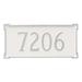 Montague Metal Products Inc. New Yorker 1 Line Address Plaque Metal | 9.25 H x 17 W x 0.25 D in | Wayfair PCS-0027S1-W-CS