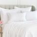 Elisabeth York Emory Dove King Sham 100% Cotton in White | 26 H x 26 W x 1 D in | Wayfair 82525D.2727