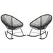 Acapulco Rocker Chair. (Set of 2) - H34.5xW28.5xD32.75