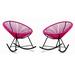 Acapulco Rocker Chair. (Set of 2) - H34.5xW28.5xD32.75