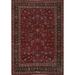 All-over Floral Mashad Persian Area Rug Hand-knotted Wool Carpet - 6'7" x 8'8"