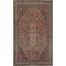 Over-dyed Geometric Hamedan Persian Area Rug Hand-knotted Wool Carpet - 6'9" x 10'3"