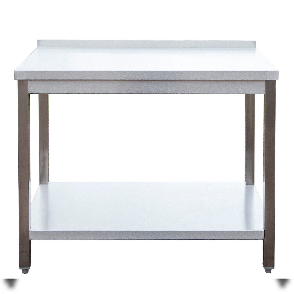A&S Gastro Gastro Arbeitstisch 1 Grundboden mit Aufkantung Edelstahl (BxT) 800 x 600 mm Image