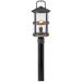 Lakehouse 18 3/4" High Aged Zinc 5 Watts Outdoor Post Light