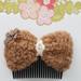 Anthropologie Accessories | Anthropologie Teddy Bear Brown Faux Fur Hair Clip Accessorie New | Color: Brown | Size: Os