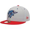 Men's New Era Gray Clearwater Threshers Alternate Authentic Collection 59FIFTY Fitted Hat