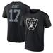 Men's Fanatics Branded Davante Adams Black Las Vegas Raiders Player Icon Name & Number T-Shirt