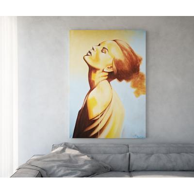 DELIFE Gemälde Young Woman 170x120 cm Mehrfarbig Acryl auf Leinwand, Dekoartikel Image