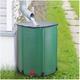 QIANMEI Water Barrel Rain Collector, Flexible Water Barrel, Water Butt Kit Foldable Space Saving with Stand, Diverter, Lid and Tap, Storage for Gardens, Patio (Color : Green, Size : 200L/60x70cm)