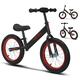 16 inch Balance Bike for 4 5 6 7 8 Year old Boys Girls, Kids No Pedal Bikes with Adjustable Seat, Toddler Walking Training Bicycle, Children's Toys Gifts, Black