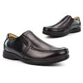 Mens Wide Fit Leather Shoes Mens Wide Fit Shoes Mens Extra Wide Shoes Mens Leather Shoes Mens Slip On Shoes Size 14 Size 15 Sizes 7-15 Mens Black Leather Shoes (EEEE) 15 UK