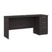 Logan 65W Computer Desk with Drawers in charcoal maple - Bestar 146612-000140