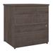 Ridgeley 28W 2 Drawer Lateral File Cabinet in medium gray maple - Bestar 152600-000141