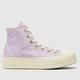 Converse chuck taylor all star lift hi trainers in lilac