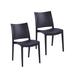 Corrigan Studio® Ganiz Stackable Dining Chairs Plastic/Acrylic in Black | 31.3 H x 16.42 W x 16.61 D in | Wayfair FE9C2123B56C4D0F8D02A8F02FE9E85C