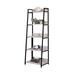 17 Stories Iron Etagere Bookcase in Black/Brown | 67 H x 24 W x 16 D in | Wayfair 916F59275B57477CA1B2F280066EF520