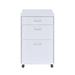 Inbox Zero Hasnija 3-Drawer Mobile Vertical Filing Cabinet Wood in Brown/White | 28 H x 18 W x 22 D in | Wayfair 3ABABEFB97024ADC94EB89D1BC5C47C9